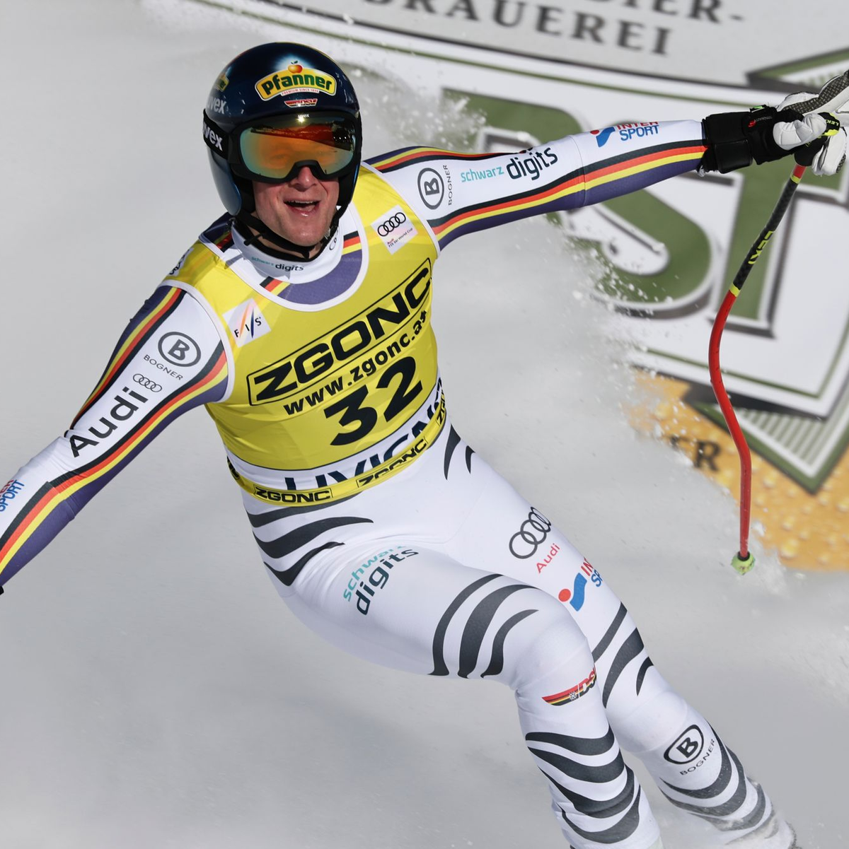 Simon Jocher sorgte in Livigno für eine deutsche Überraschung. - Foto: Marco Trovati/AP/dpa