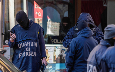 In Italien sind Ermittler gegen mutmaßliche Unterstützer der Hamas vorgegangen.  - Foto: Claudio Furlan/LaPresse via AP/dpa