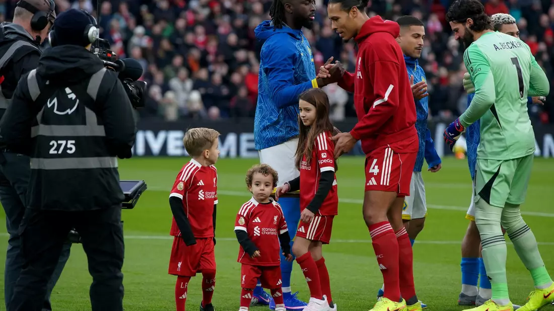 Florian Wirtz erzielte sein erstes Pflichtspieltor für den FC Liverpool. - Bild: Ian Hodgson/AP/dpa