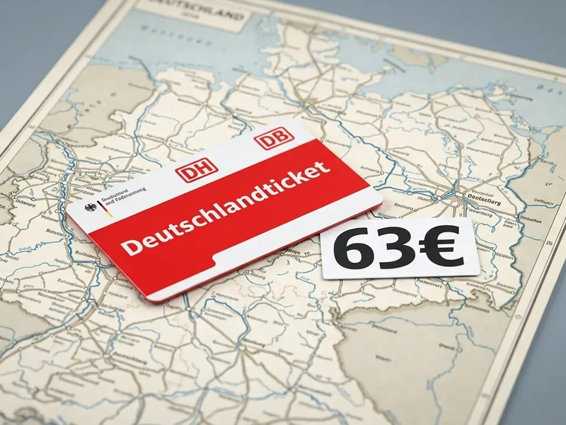 Deutschlandticket steigt auf 63 Euro – Was Nutzer jetzt wissen müssen - Foto: über boerse-global.de