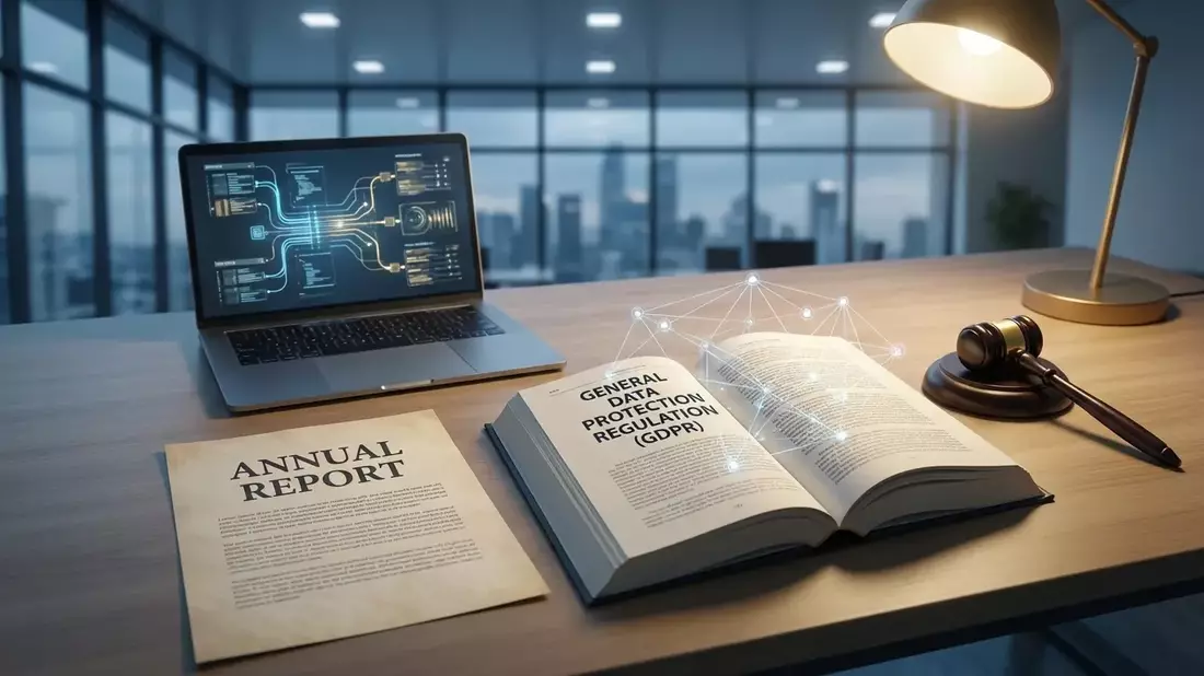 Datenschutzbericht 2025: Neue Pflichten für Unternehmen Illustration mit AI erstellt übermittelt durch boerse-global.de