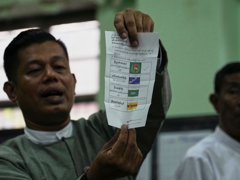 Das Votum findet in drei Phasen statt.  - Foto: Thein Zaw/AP/dpa