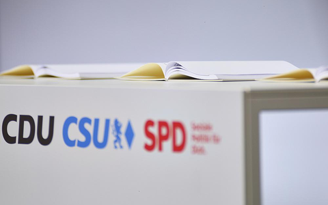 Unterzeichnung Koalitionsvertrag zwischen CDU, CSU und SPD (Archiv) - Foto: über dts Nachrichtenagentur