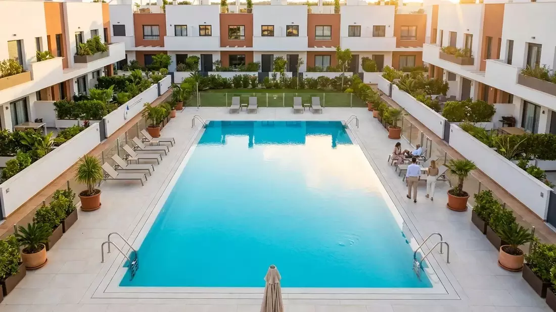 Gemeinschafts-Pool treibt Reihenhaus-Preise - Bild: über boerse-global.de