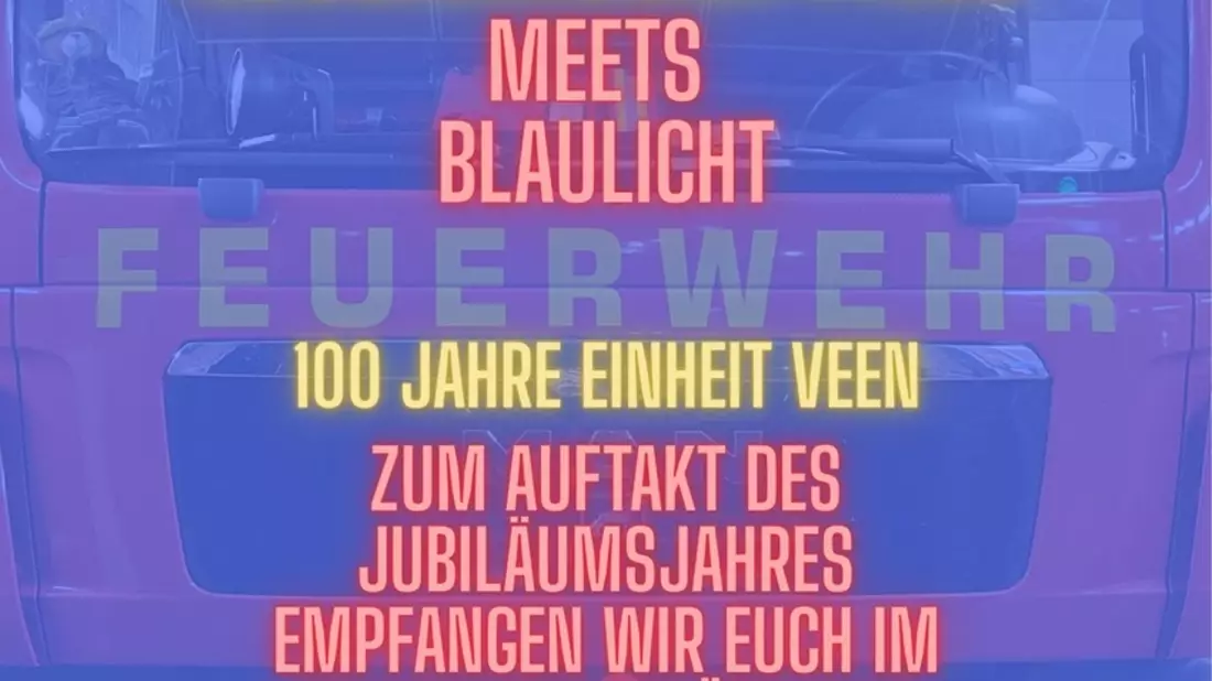 FW Alpen: 100 Jahre Einheit Veen: Einladung zum Neujahrsempfang am 01. Januar - Bild: presseportal.de