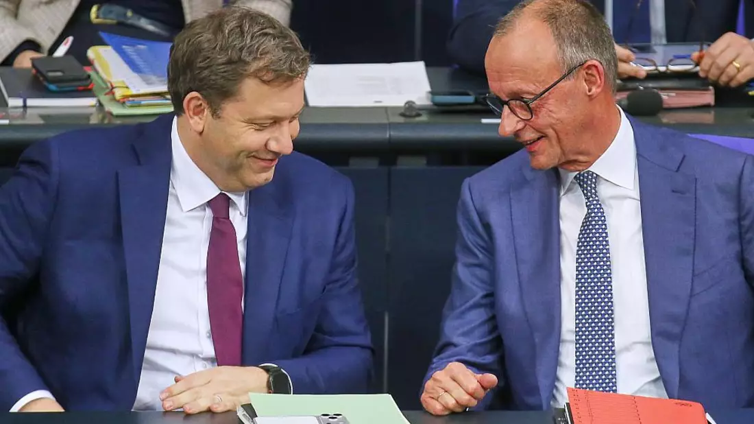 Lars Klingbeil und Friedrich Merz (Archiv) - Bild: über dts Nachrichtenagentur