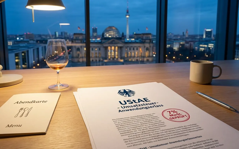 Steueränderungsgesetz 2025: Dauerhaft 7 Prozent Mehrwertsteuer für Gastronomie - Foto: über boerse-global.de