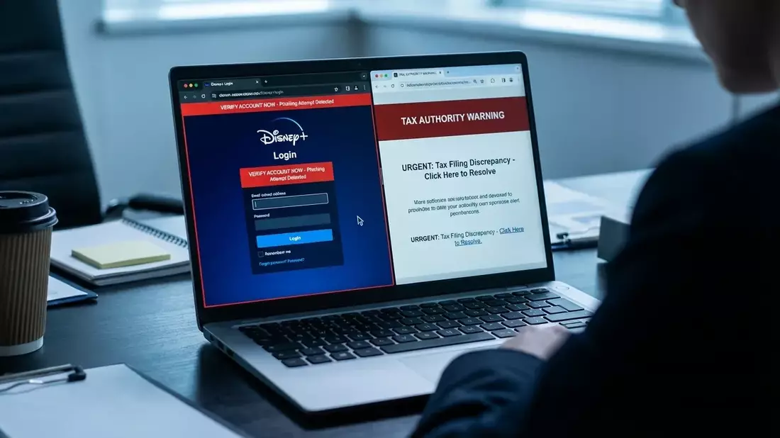Disney+ und Finanzämter im Visier von Jahresend-Phishing - Bild: über boerse-global.de