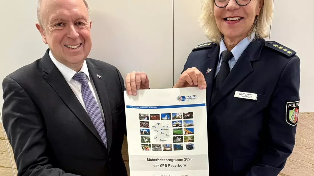 POL-PB: Behördenschwerpunkt der Polizei Paderborn für das Jahr 2026: Wir sind da - mit Sicherheit in der Paderborner Innenstadt - Bild: presseportal.de