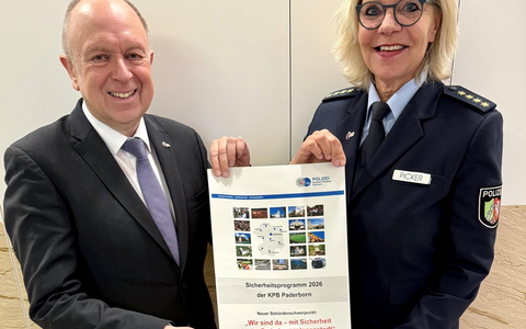 POL-PB: Behördenschwerpunkt der Polizei Paderborn für das Jahr 2026: Wir sind da - mit Sicherheit in der Paderborner Innenstadt - Foto: presseportal.de