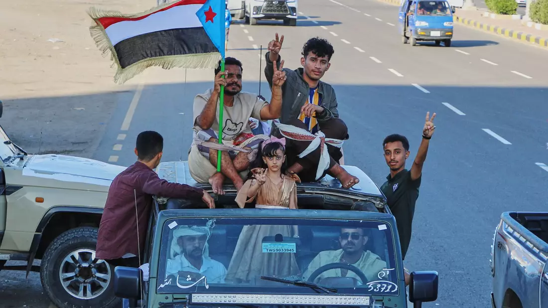 Die Separatisten haben im östlichen Jemen große Gebiete eingenommen.  - Bild: Uncredited/AP/dpa
