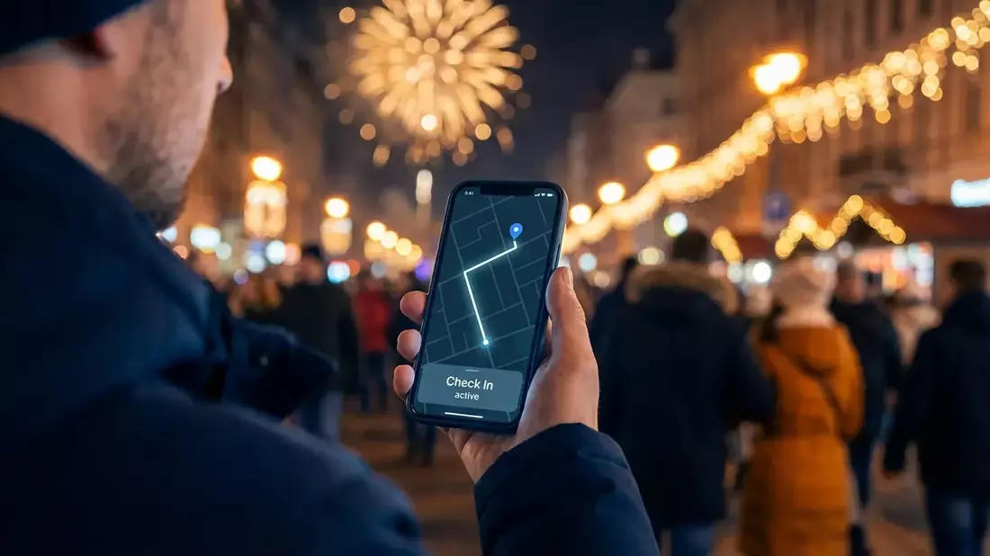 iPhones „Check In“: Der digitale Schutzengel für Silvester - Bild: über boerse-global.de