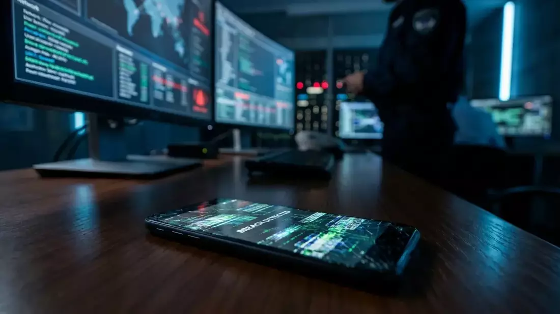 Cybercrime 2025: Smartphones sind neue Hauptziele für Kriminelle Illustration mit AI erstellt übermittelt durch boerse-global.de