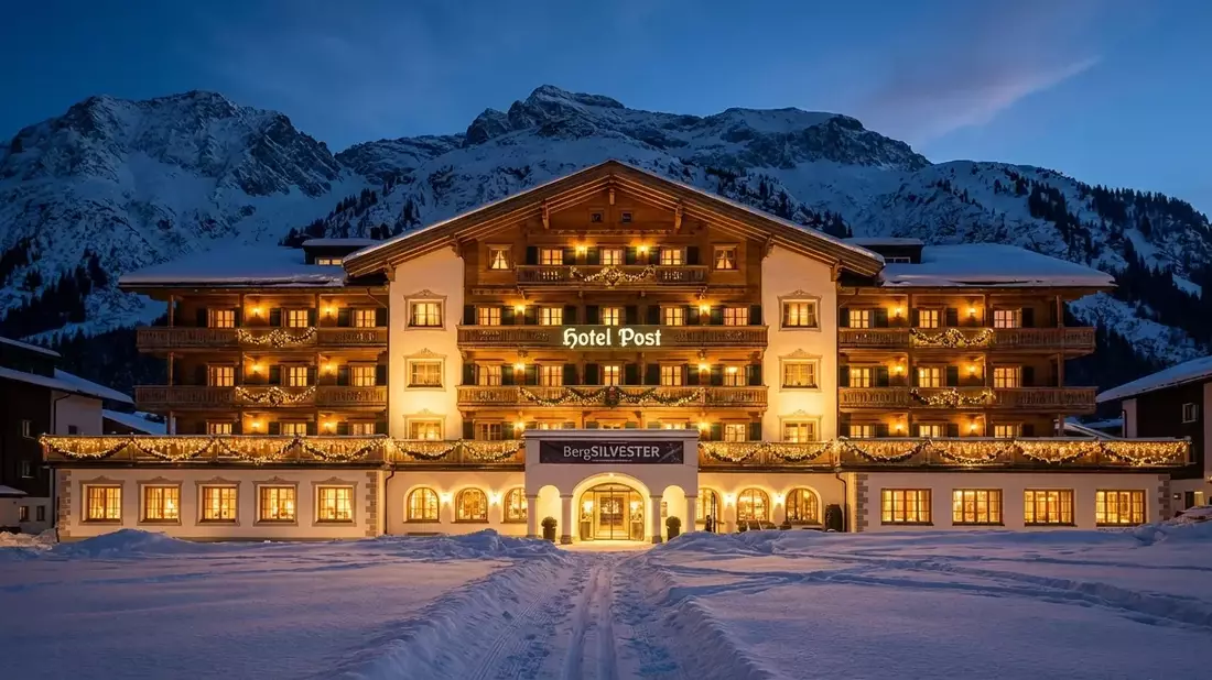 Hotel Post feiert BergSILVESTER mit Champagner-Gala Illustration mit AI erstellt übermittelt durch boerse-global.de