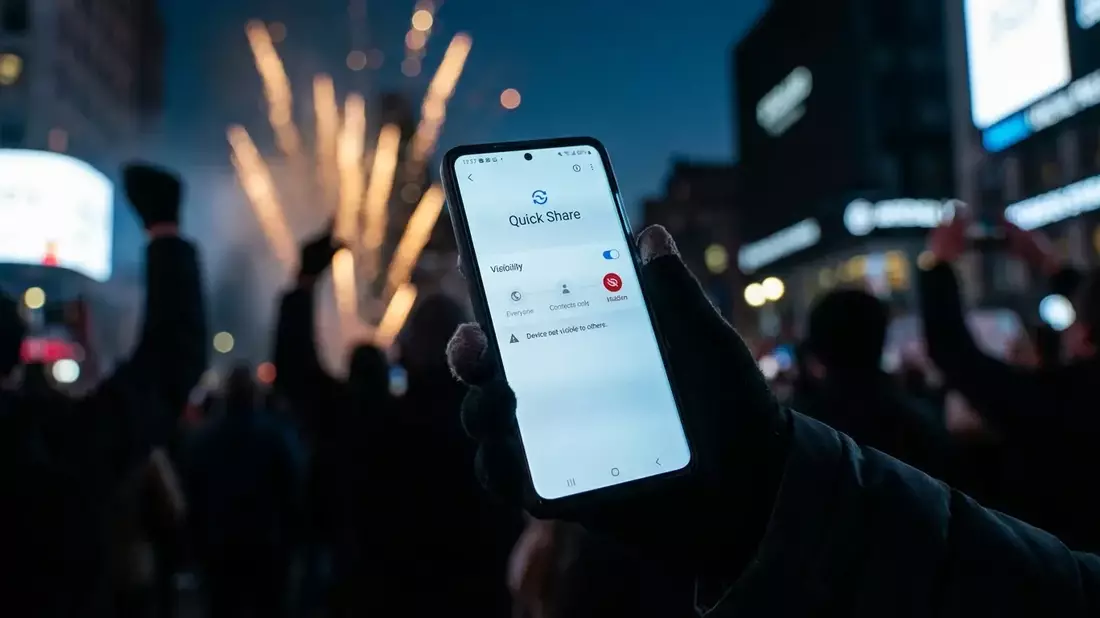 Android Quick Share: So schützen Sie sich vor Belästigung an Silvester - Bild: über boerse-global.de