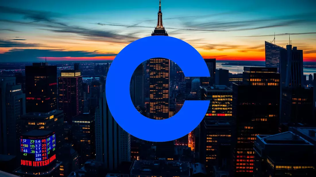 Coinbase Shares Face Headwinds as New Year Dawns Illustration mit AI erstellt übermittelt durch boerse-global.de