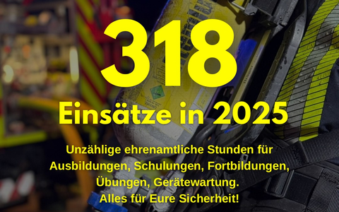 FW Leichlingen: Ruhiger Jahreswechsel für die Feuerwehr Leichlingen - über 300 Einsätze in 2025 - Foto: presseportal.de