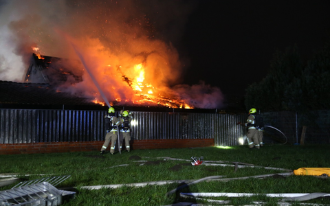 FW Gronau: Scheunenbrand in Epe - eine Unruhige Silvesternacht für die Feuerwehr Gronau - Foto: presseportal.de