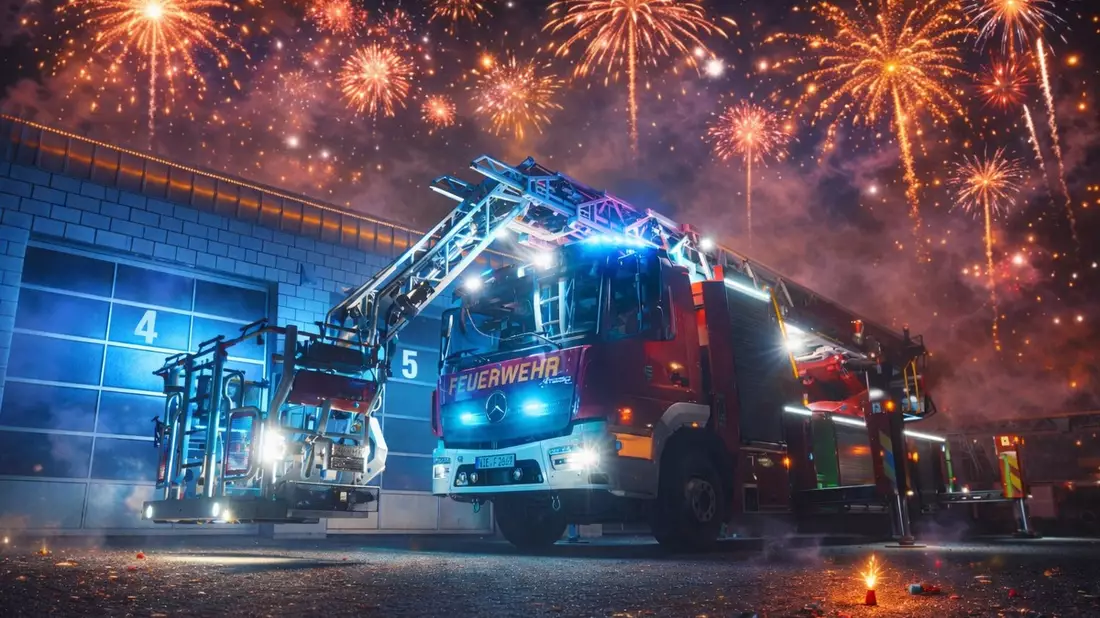 FFW Schwalmtal: Feuerwehr löscht Kleinbrand an einer angrenzenden Garage - Bild: presseportal.de