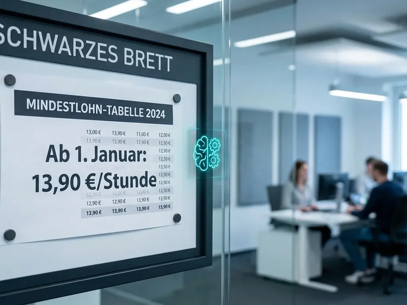 Aushangpflicht 2026: Mindestlohn und KI-Gesetz treten in Kraft - Foto: über boerse-global.de