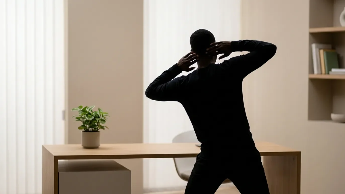 Diagonal-Crunch im Stand wird zum Büro-Fitness-Trend 2026 - Foto: über boerse-global.de