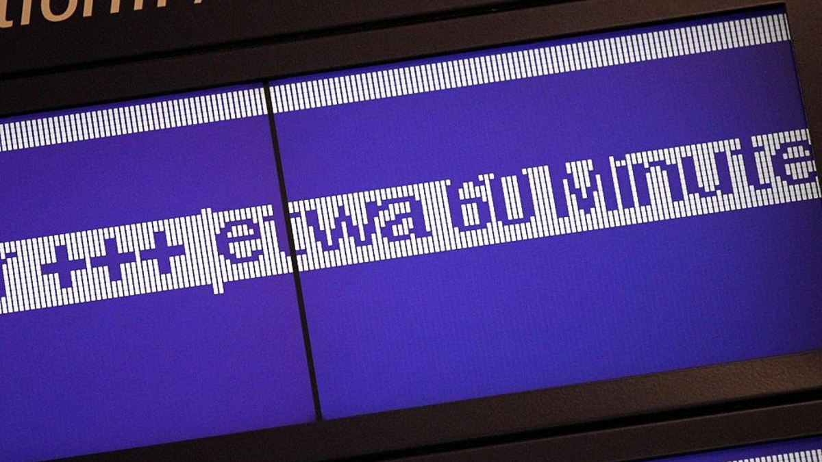 Verspätungs-Anzeige bei der Bahn (Archiv) - Foto: via dts Nachrichtenagentur