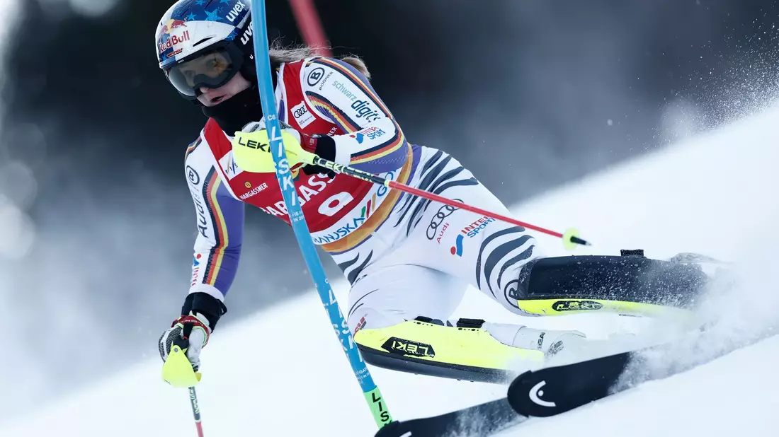 In bestechender Form: Die Schweizerin Camille Rast. - Bild: Gabriele Facciotti/AP/dpa