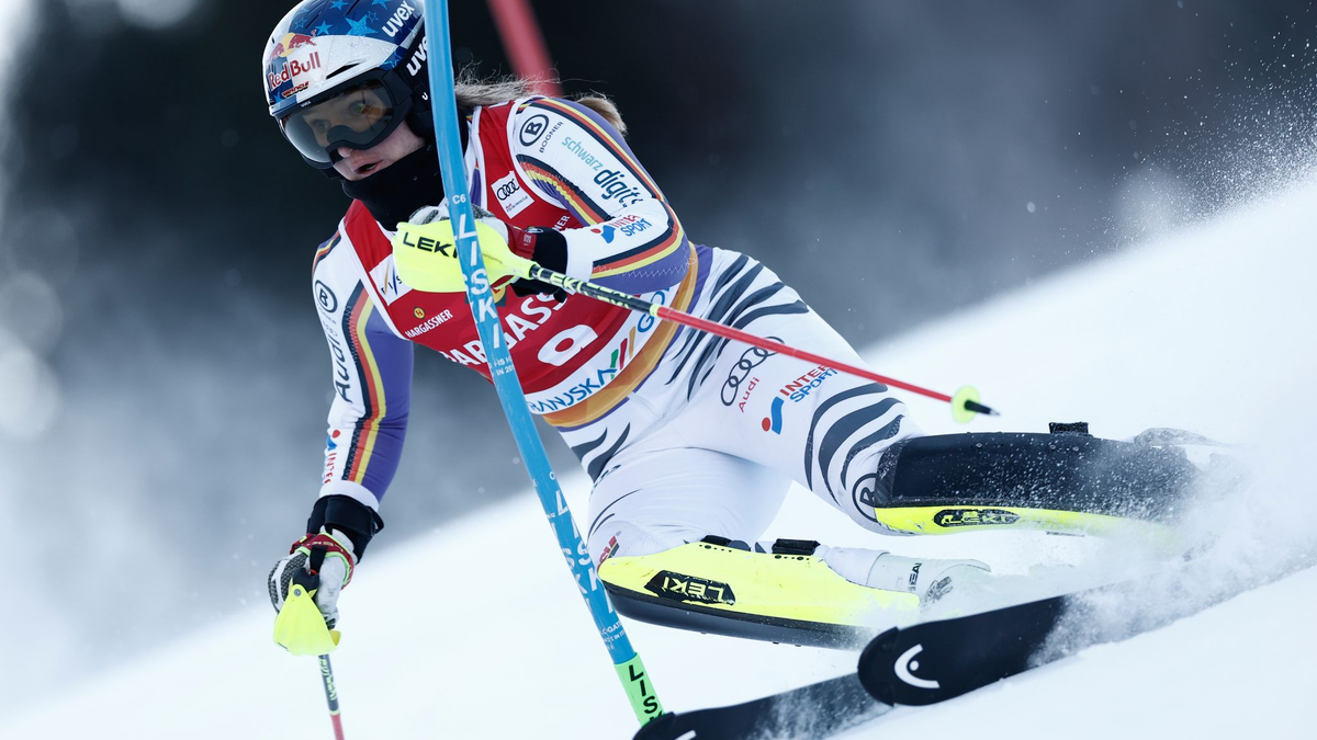 In bestechender Form: Die Schweizerin Camille Rast. - Foto: Gabriele Facciotti/AP/dpa