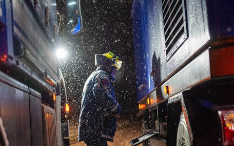 THW LVBEBBST: Großflächiger Stromausfall im Südwesten Berlins - THW unterstützt mit Notstrom und Notrufannahmestellen - Foto: presseportal.de
