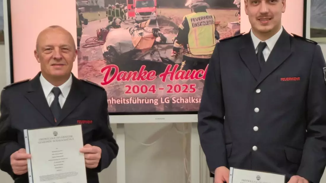 FW Schalksmühle: Neues Jahr, neuer Löschgruppenführer - Bild: presseportal.de