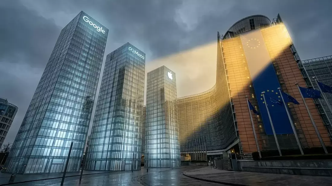 EU startet 2026 mit schärferer Kontrolle von Google, Meta und Apple - Bild: über boerse-global.de