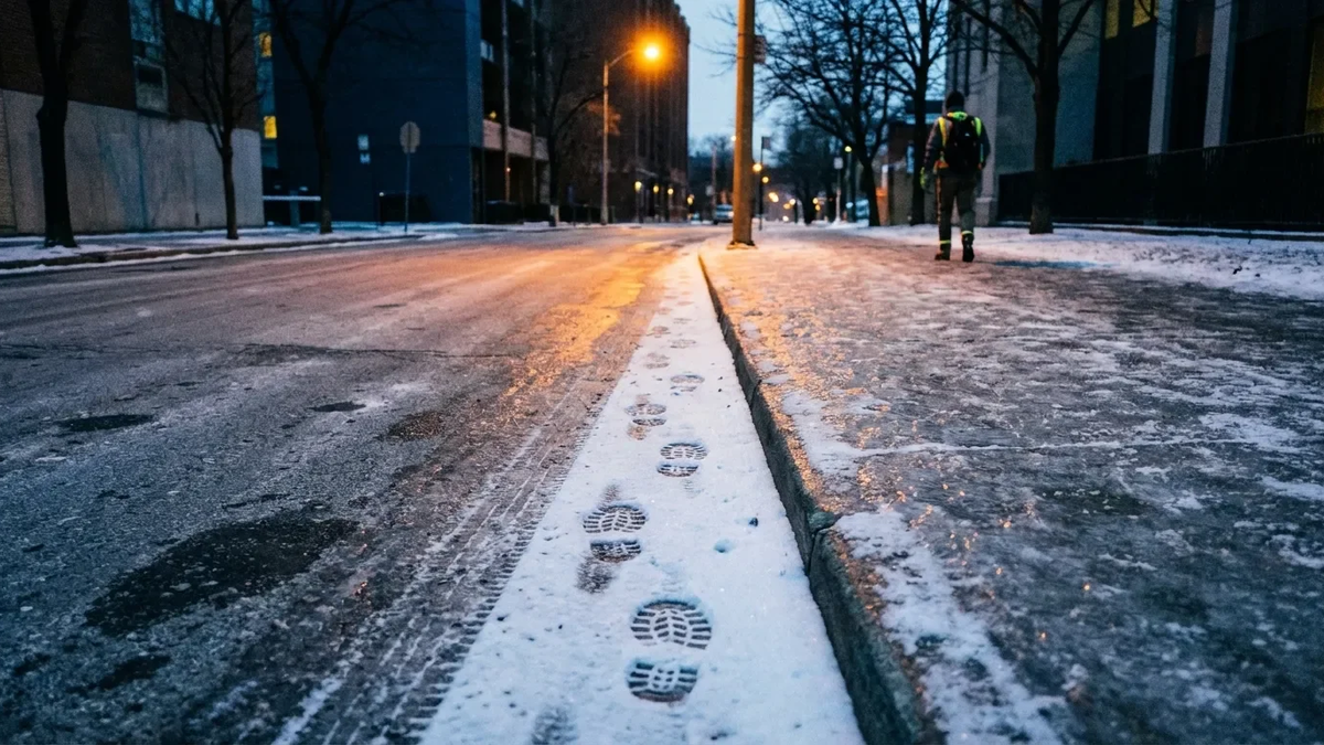 Glatteis-Alarm: Balance-Übung „Liniengang“ als Sturzschutz - Foto: über boerse-global.de