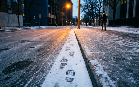 Glatteis-Alarm: Balance-Übung „Liniengang“ als Sturzschutz - Foto: über boerse-global.de