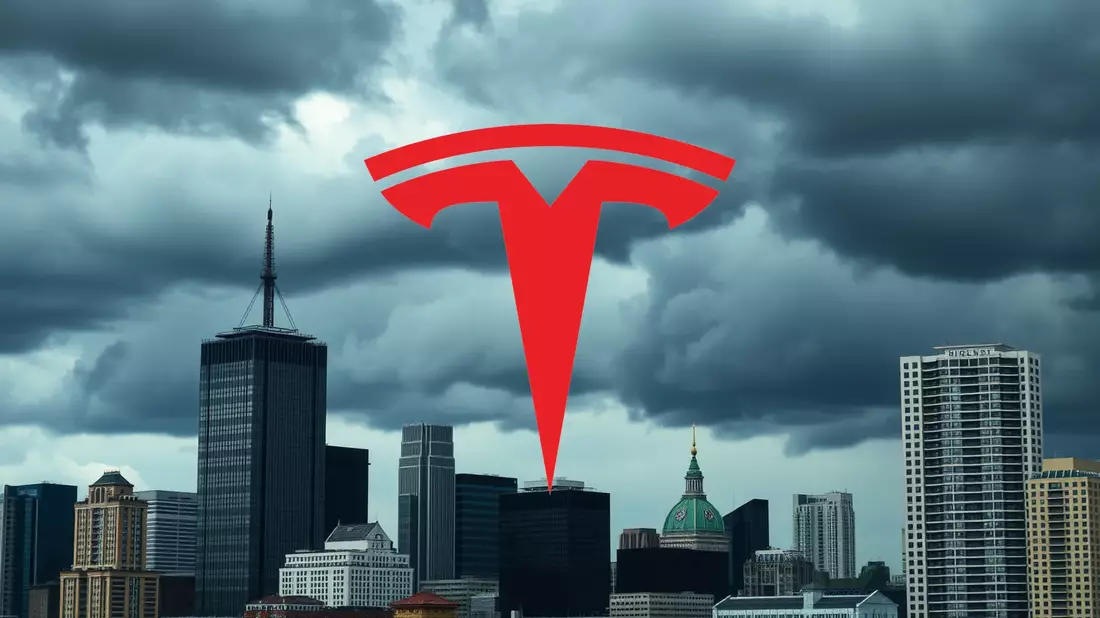 Tesla’s Stock Paradox: Can AI Ambitions Offset Declining Car Sales? Illustration mit AI erstellt übermittelt durch boerse-global.de