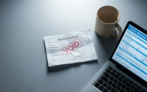 Click-AU: Digitaler Krankenschein kann Job kosten - Foto: über boerse-global.de
