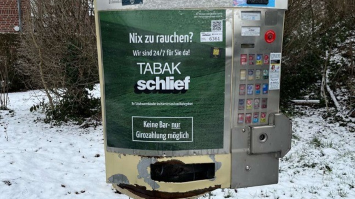 POL-COE: Senden, Siebenstücken/Versuchte Sprengung von Zigarettenautomat - Foto: presseportal.de