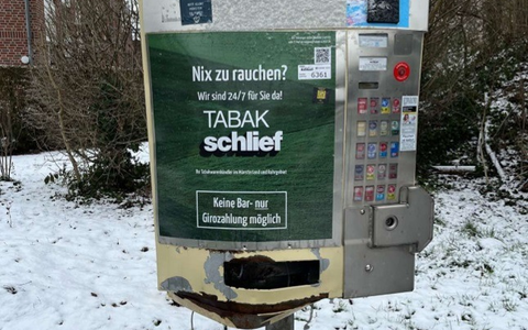 POL-COE: Senden, Siebenstücken/Versuchte Sprengung von Zigarettenautomat - Foto: presseportal.de