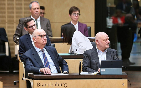 Dietmar Woidke und Robert Crumbach (Archiv) - Foto: via dts Nachrichtenagentur