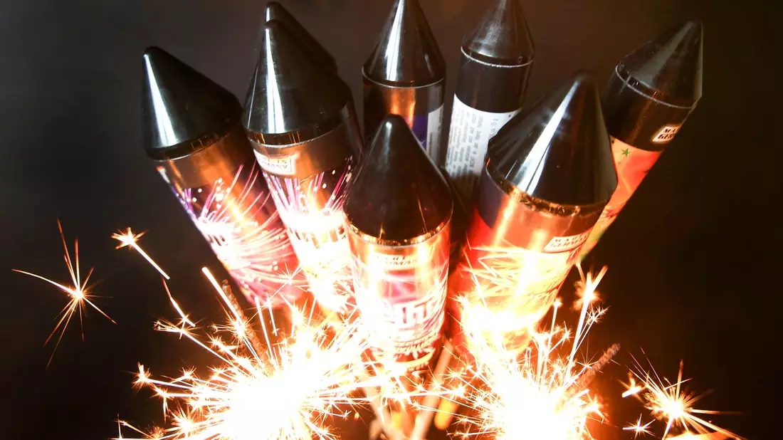 Knallgeräusche und Lichtblitze durch Feuerwerkskörper versetzen viele Haustiere in Stress und Angst. (Symbolbild) - Bild: Roland Weihrauch/dpa/dpa-tmn