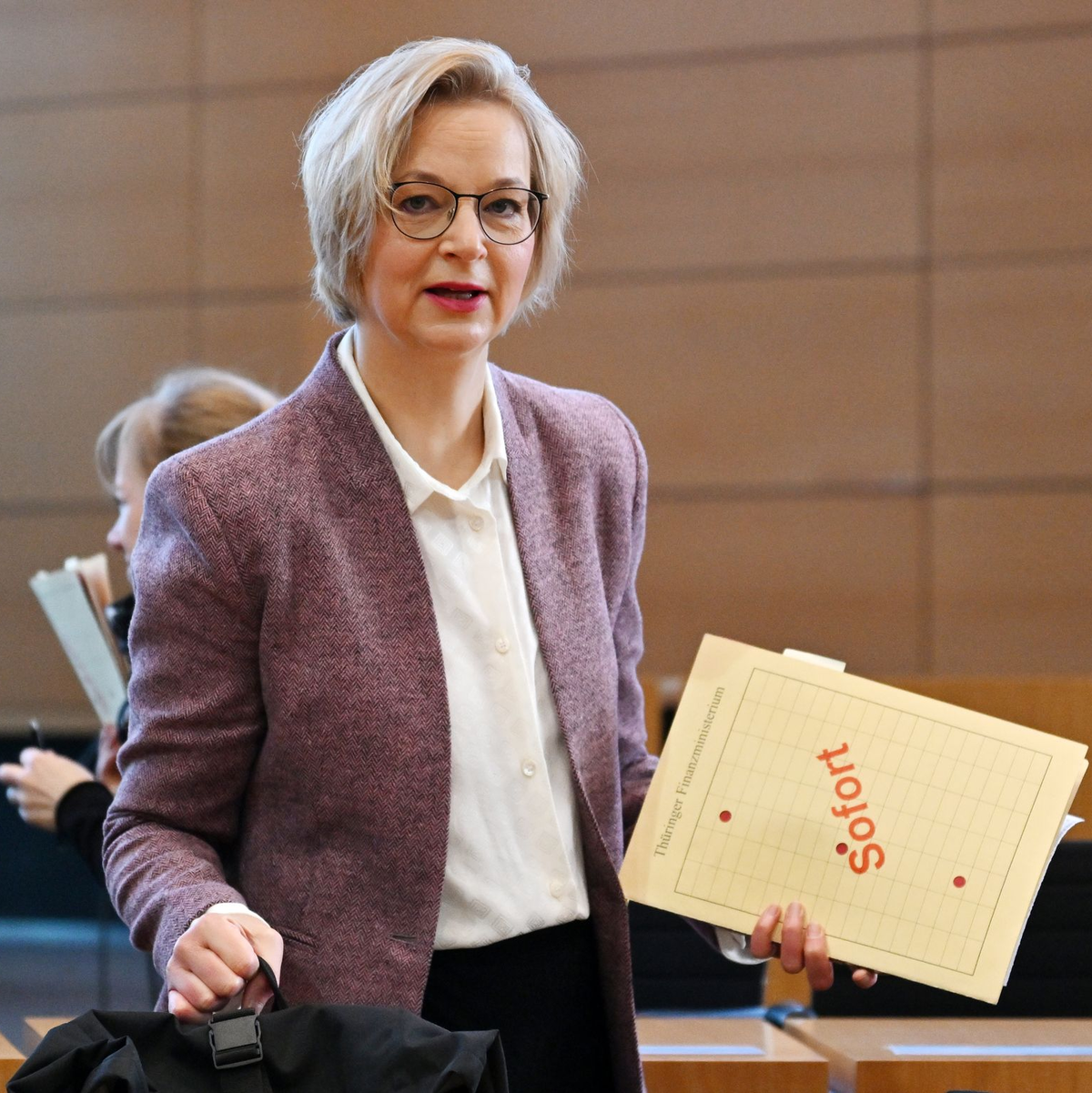 Die Thüringerin Katja Wolf liegt immer wieder mit Wagenknecht im Clinch. (Archivbild) - Foto: Martin Schutt/dpa