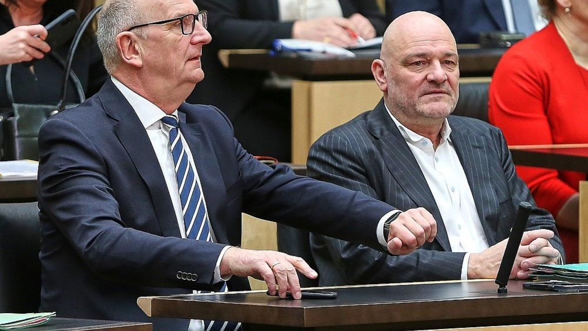 Robert Crumbach und Dietmar Woidke (Archiv) - Foto: via dts Nachrichtenagentur