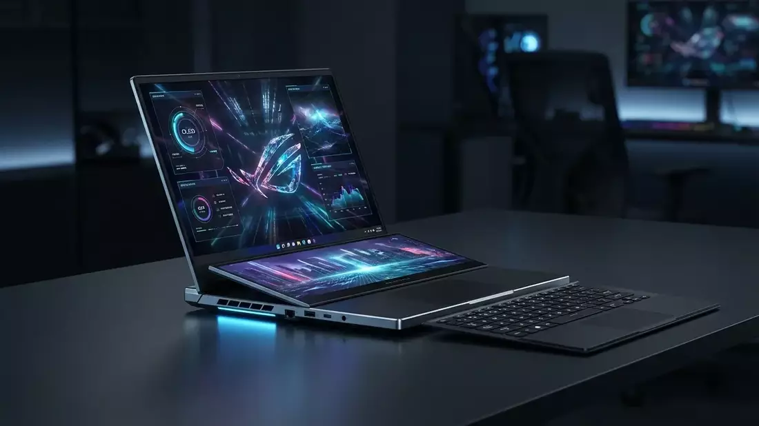 ASUS ROG Zephyrus Duo 16: Gaming-Laptop mit zwei großen OLED-Displays - Bild: über boerse-global.de