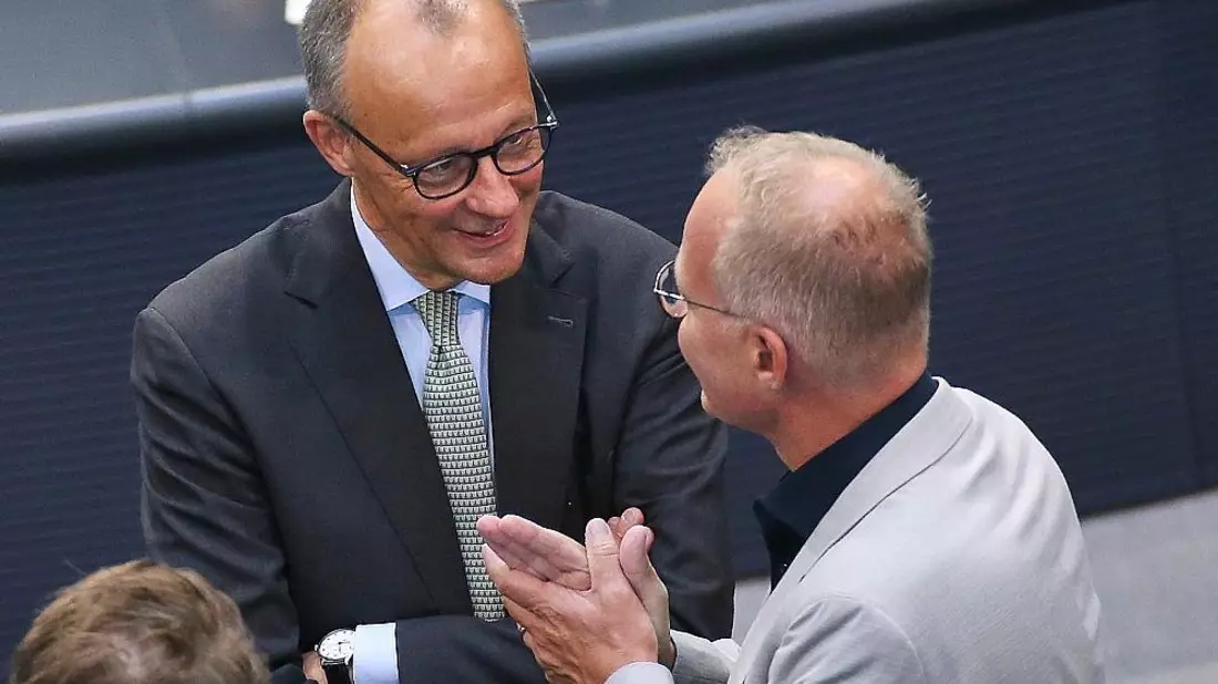 Friedrich Merz und Matthias Miersch (Archiv) - Bild: via dts Nachrichtenagentur