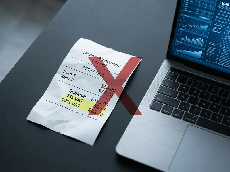 Steuerchaos bei Geschäftsessen: 7% MwSt. und E-Rechnung überfordern Restaurants - Foto: über boerse-global.de