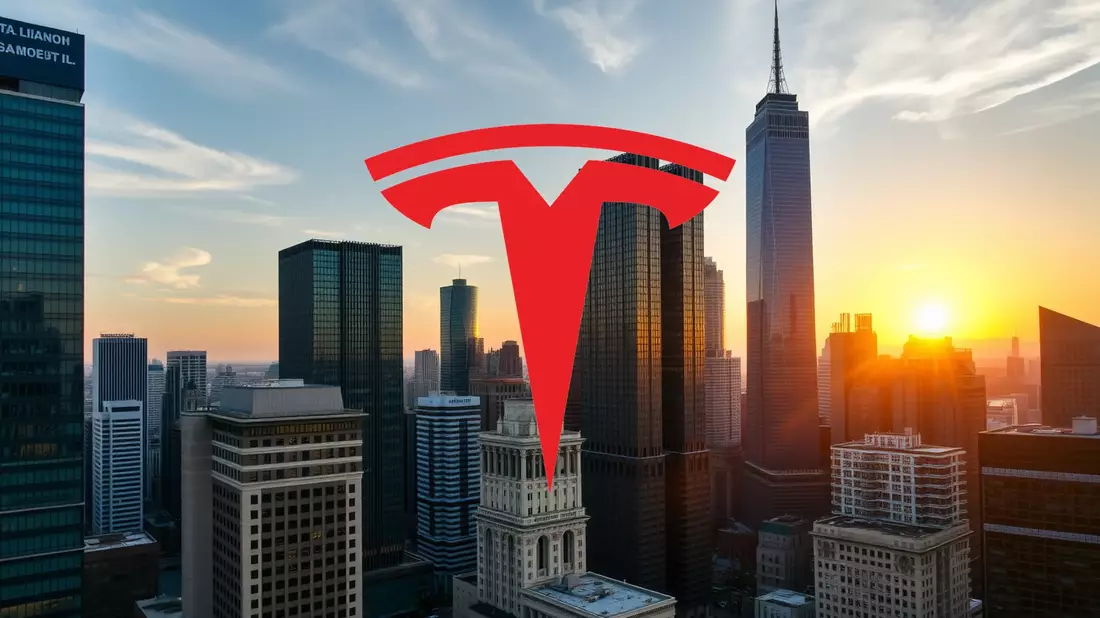 Tesla Shares Under Pressure Following Steep Decline Illustration mit AI erstellt übermittelt durch boerse-global.de