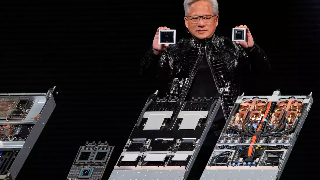 Jensen Huang, Chef von Nvidia: Der Chiphersteller profitiert vom Boom um KI. (Archivbild) - Bild: John Locher/AP/dpa