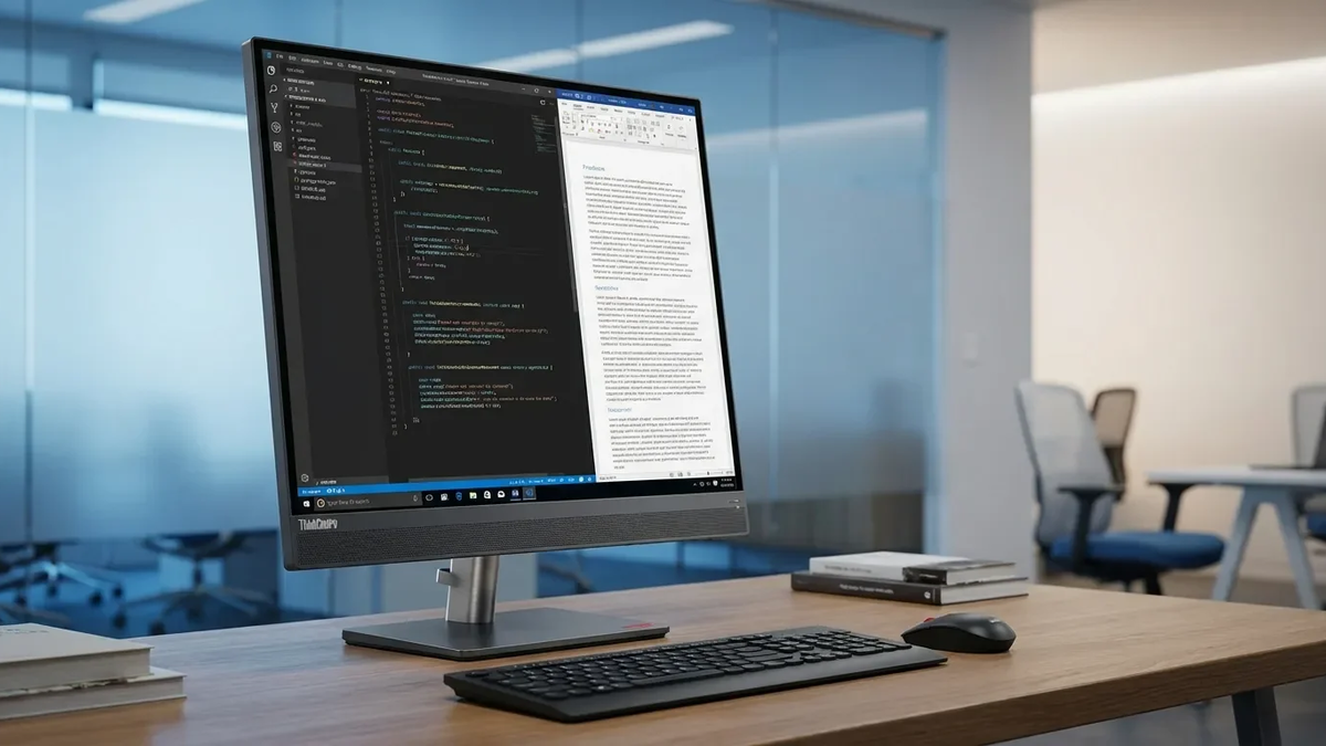 Lenovo ThinkCentre X AIO: Neuer All-in-One-PC setzt auf vertikalen Bildschirm - Foto: über boerse-global.de