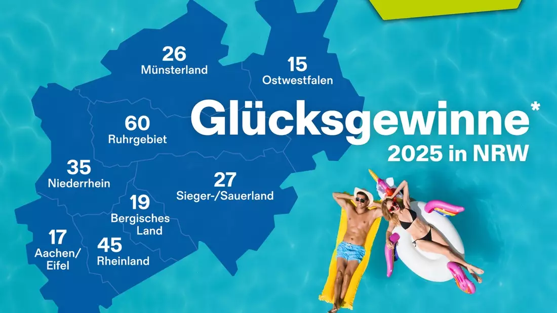 281 Millionäre und Hochgewinner / WestLotto-Gewinnerbilanz 2025 - Bild: presseportal.de