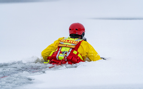 DLRG zu Eisflächen: Die Winteridylle ist eine trügerische - Foto: presseportal.de
