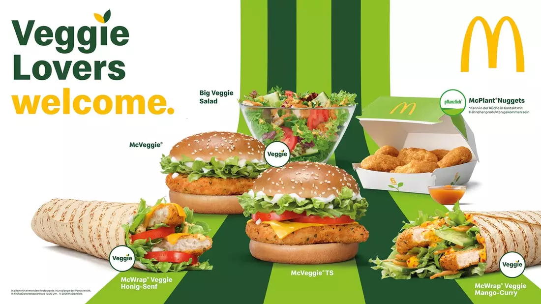 Veggie Lovers welcome: McDonald's Deutschland startet mit neuer vegetarischer Plattform in das Jahr 2026! - Bild: presseportal.de